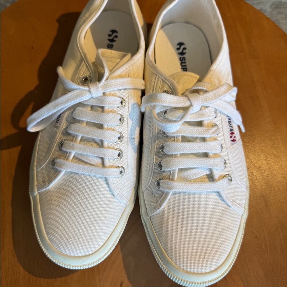 Superga White Canvas Sneakers - Picture 3 of 13